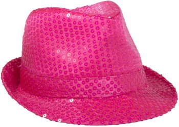 Chapeau sequin rose fluo achat, vente neuf & d'occasion de déguisement -  guizme
