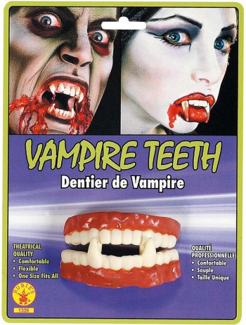 Accessoire avec dentier de vampire souple REF/13332